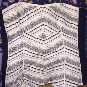 Strapless beaded top